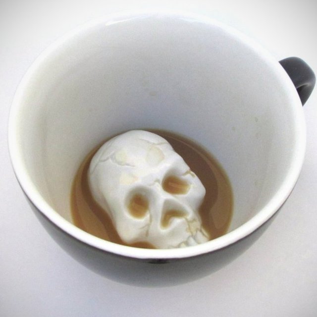 Creepy Skull Mug