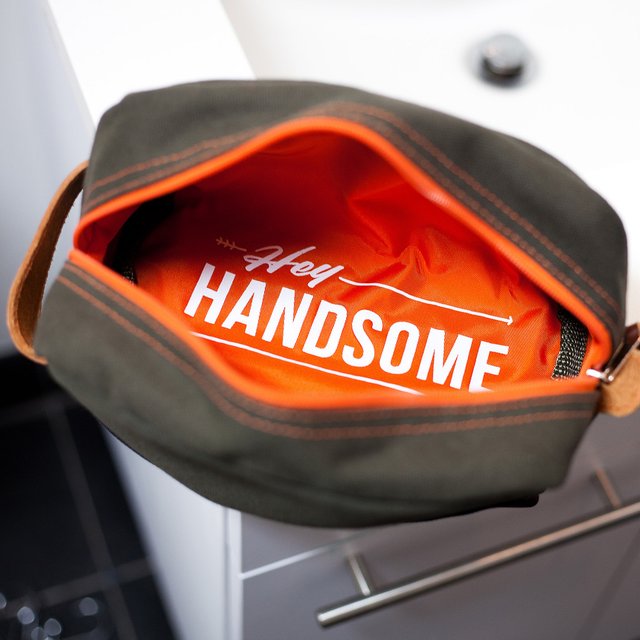 Hey Handsome Shaving Kit Bag