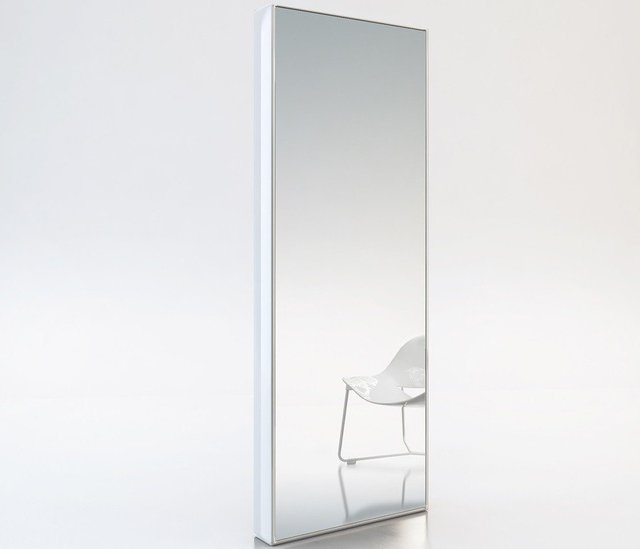 Taft White Full-Length Mirror