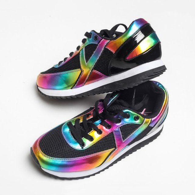 Rainbow Flash Sneakers