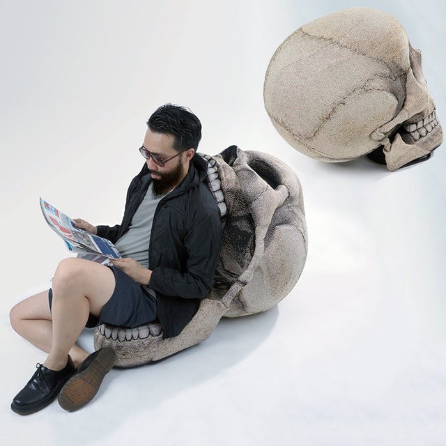 Folding Jaw Skull Chair