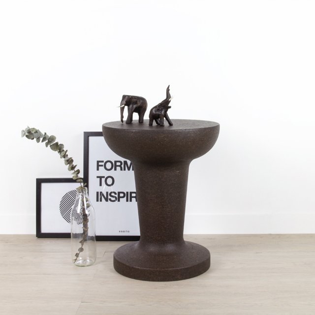 Pushpin Dark Cork Stool