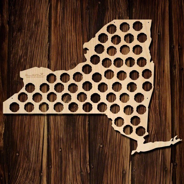 New York Beer Cap Map