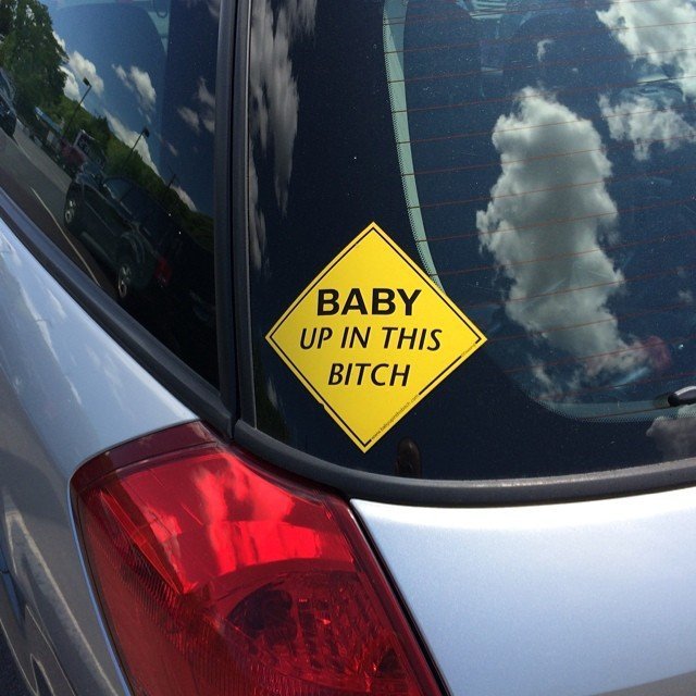 Baby Up In This B*tch Decal