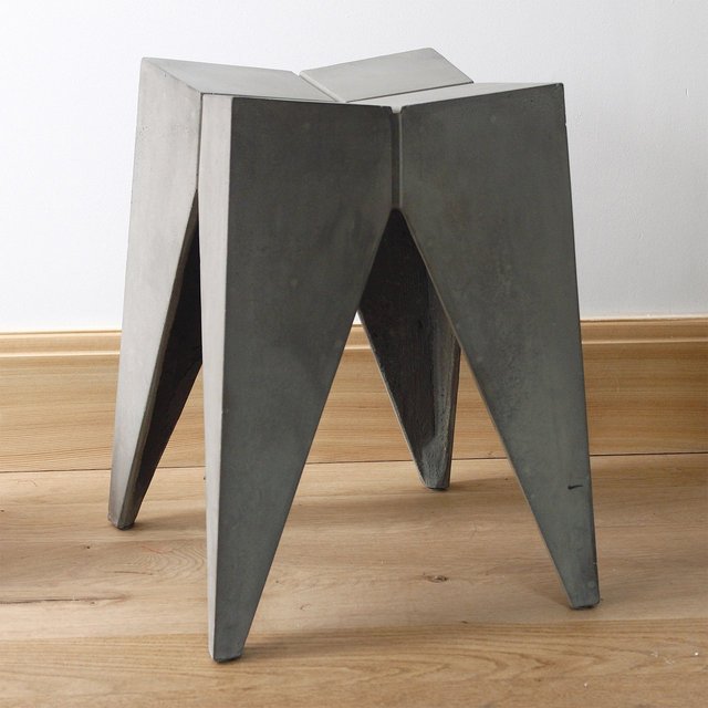 Bridge Concrete Stool by Lyon Beton