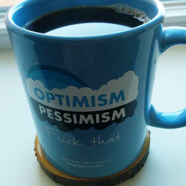 Optimism Pessimism Mug