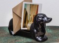 Porcelain Dachshund Letter Organizer