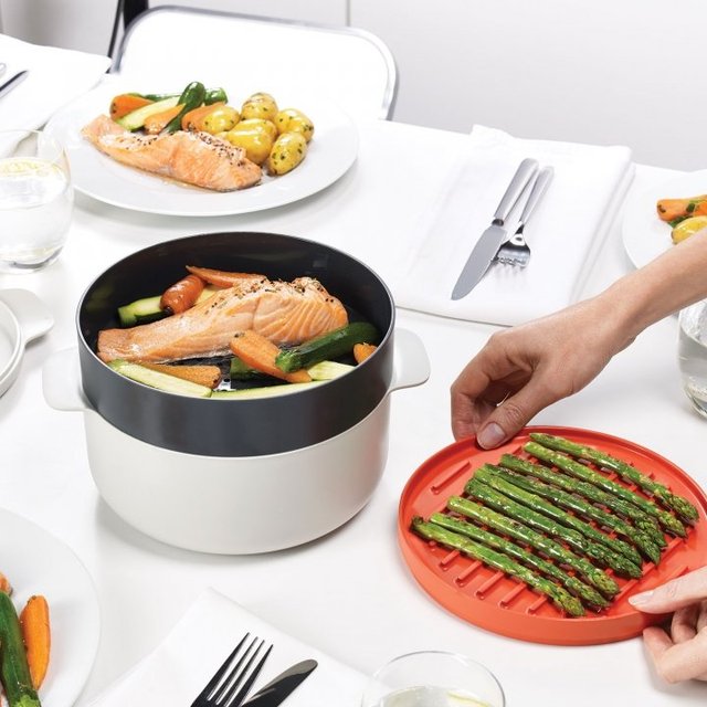 M-Cuisine Stackable Microwave Cooking Set » Petagadget