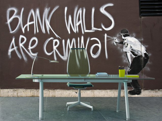 Blank Walls are Criminal Wall Mural