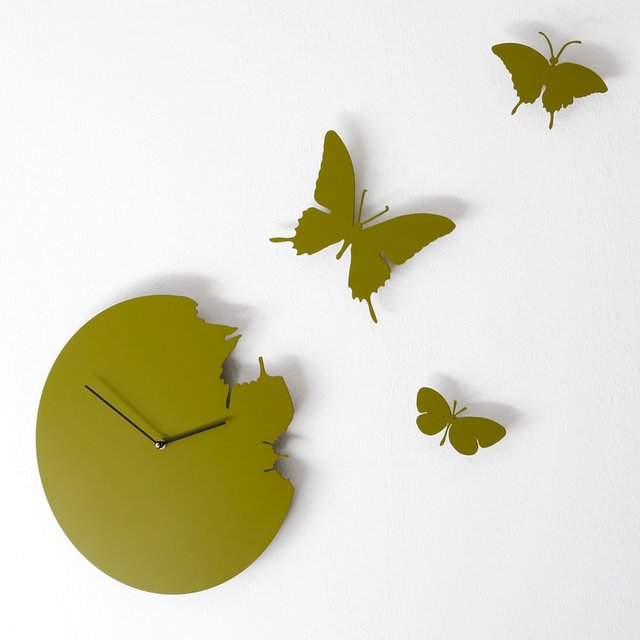 Butterfly Wall Clock by Diamantini & Domeniconi