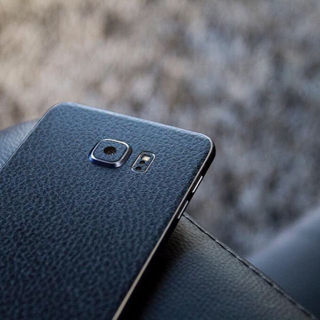 Leather Samsung Galaxy S6 Edge Wrap by Slickwraps