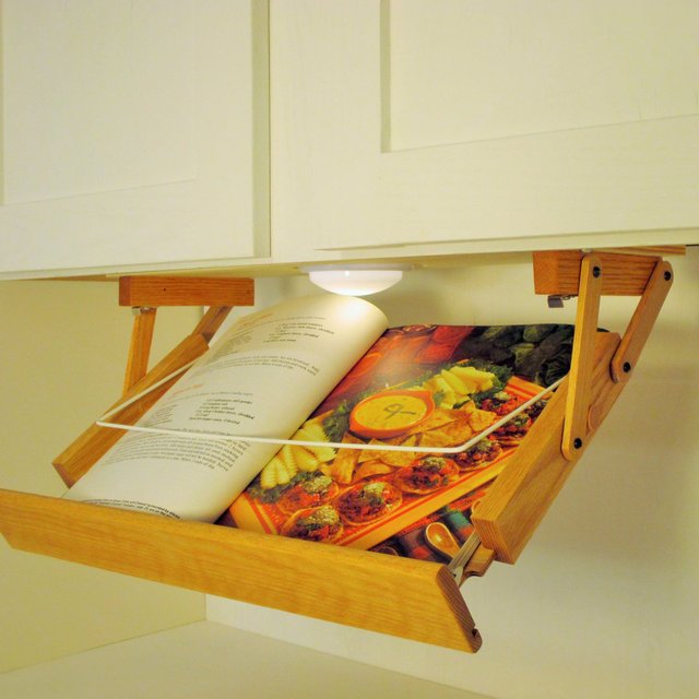 Under Cabinet Lighted Cookbook Holder