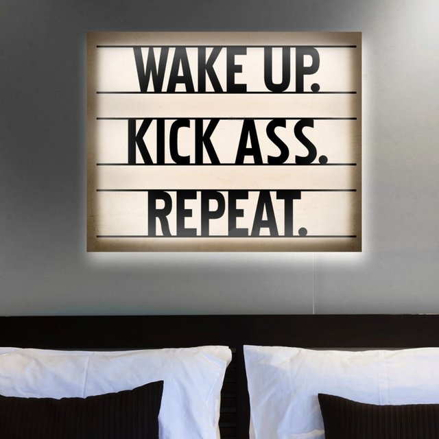 Kick A*s Backlit Canvas Print