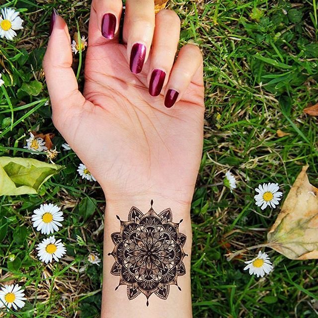 Mandala Temporary Tattoo by Tattify