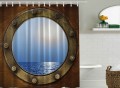 Ship Porthole Shower Curtain