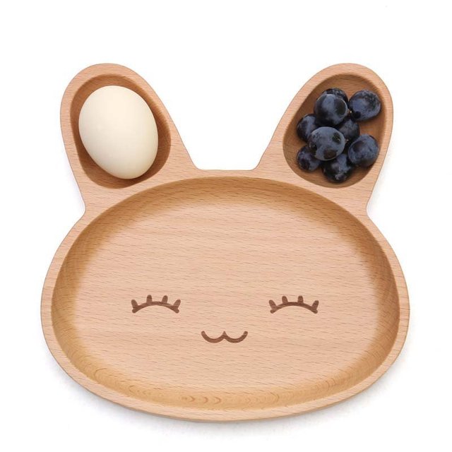 Rabbit Wooden Plate