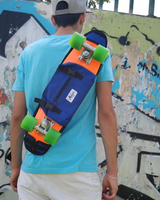 Blue Skate Shoulder Bag