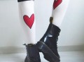 Crazy in Love Printed Heart Tights