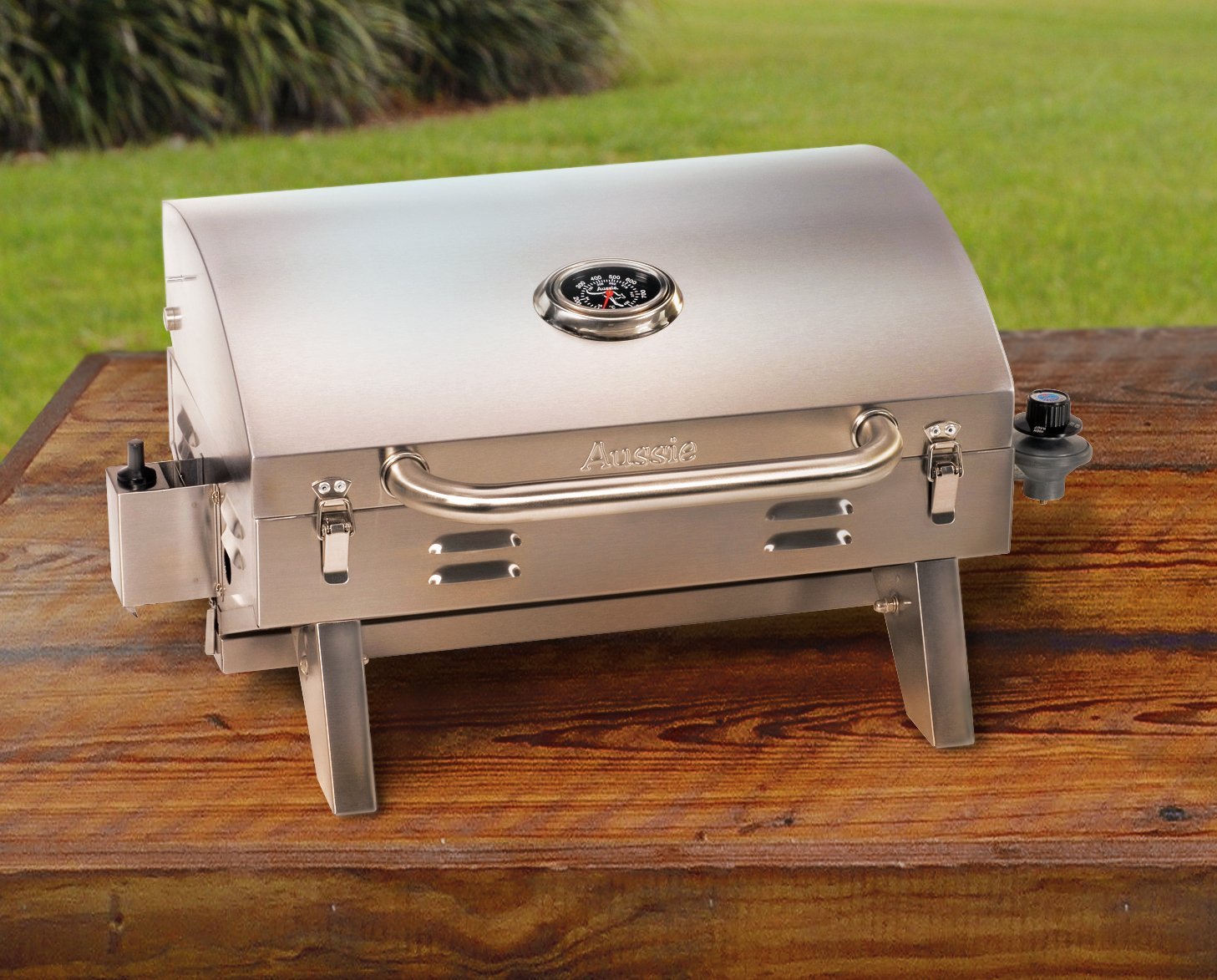 Aussie 205 Stainless Steel Tabletop Gas Grill