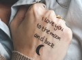 Moon Love Temporary Tattoo by Tattify