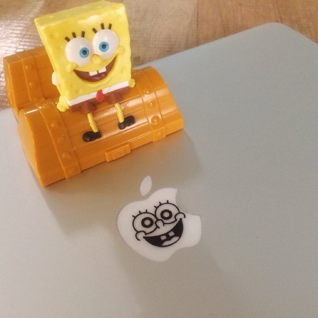 Sponge Bob MacBook Decal