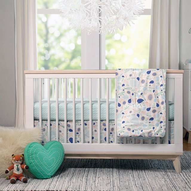 Fleeting Flora Crib Set by Babyletto