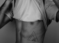 Geometric Triangle Temporary Tattoo by Tattify