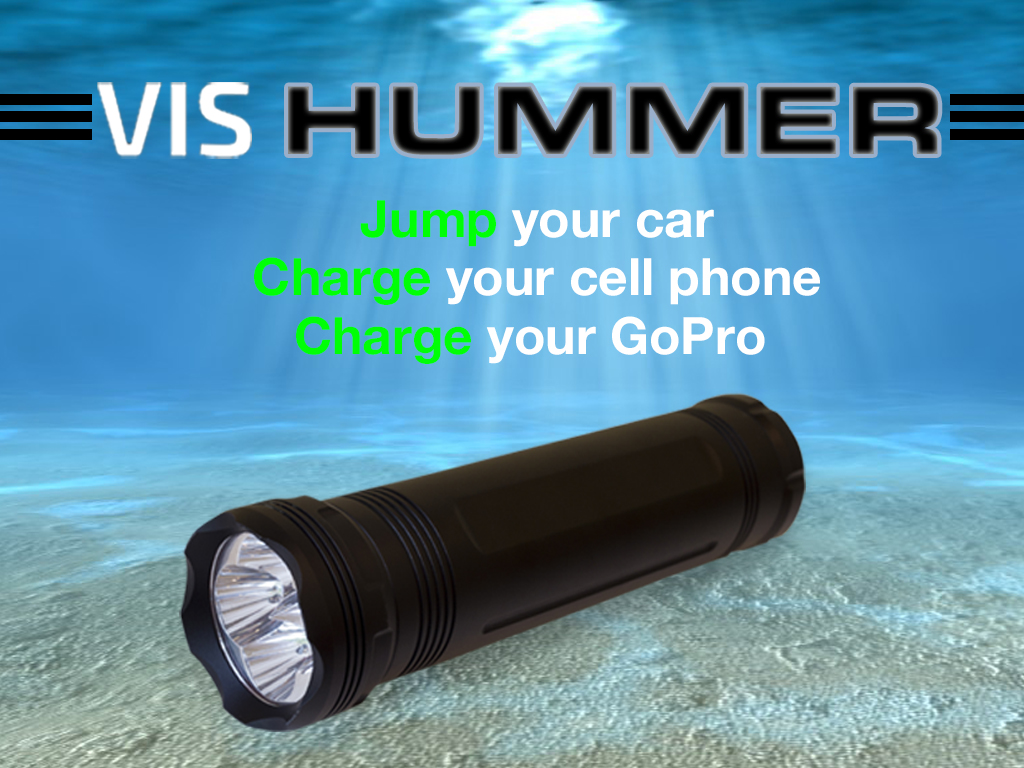 Underwater Flash Light, Car Jump Starter and Powerbank