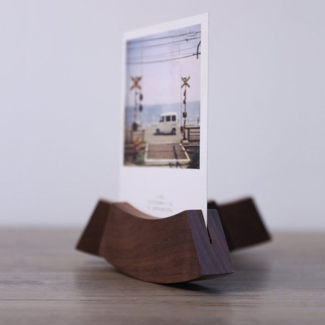 Wooden Tabletop Photo Holder