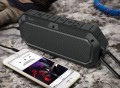 Waterproof Shockproof Dustproof Rugged Outdoor Bluetooth Speaker with Carabiner
