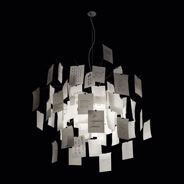 Zettel’z 5 Chandelier by Ingo Maurer