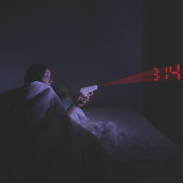 Secret Agent Shooting Alarm Clock