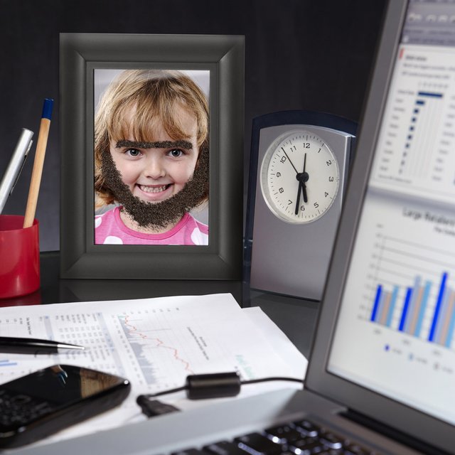 Fuzzy Face Magnetic Photo Frame