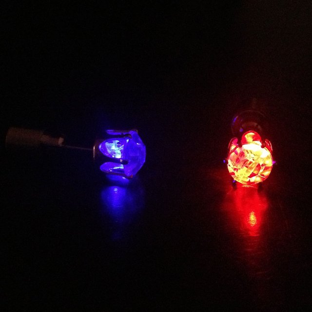 Multi-Color Flashing Night Ice LED Earrings