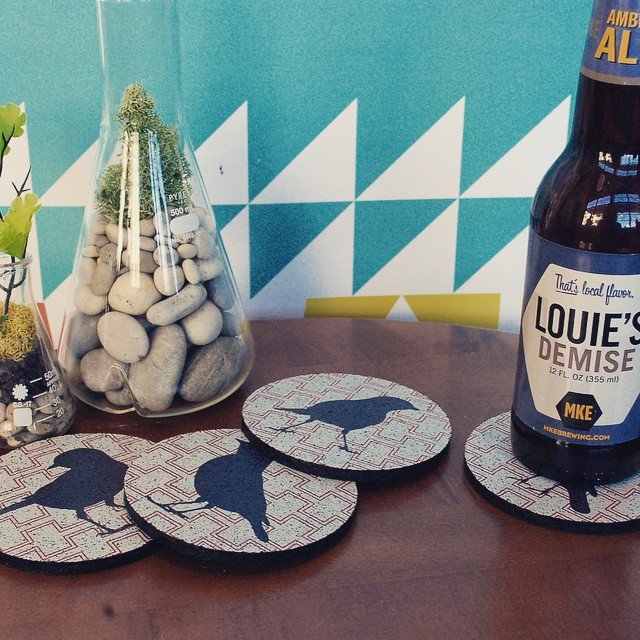 Cheeky Birds Coasters by Flox Home