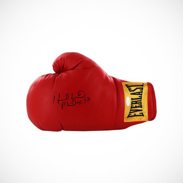 Evander Holyfield Autographed Everlast Boxing Glove