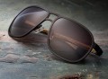 Breed Concorde Brown Carbon Fiber Sunglasses