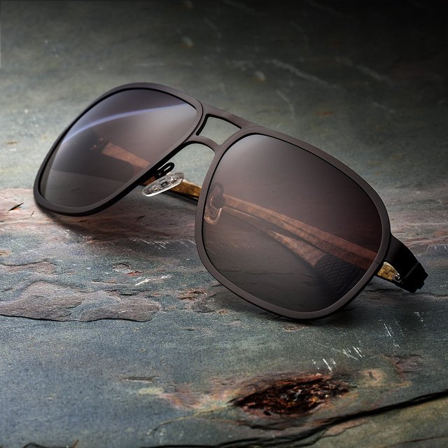 Breed Concorde Brown Carbon Fiber Sunglasses