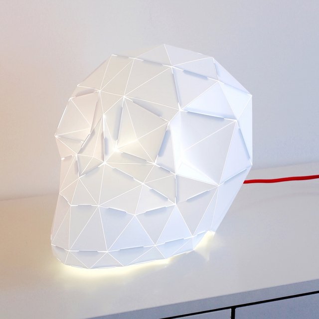 Big Edmond Skull Origami Lamp