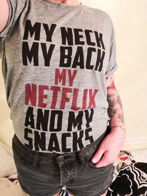 Netflix And Snacks Tee