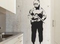 Riot Cop Wall Decal