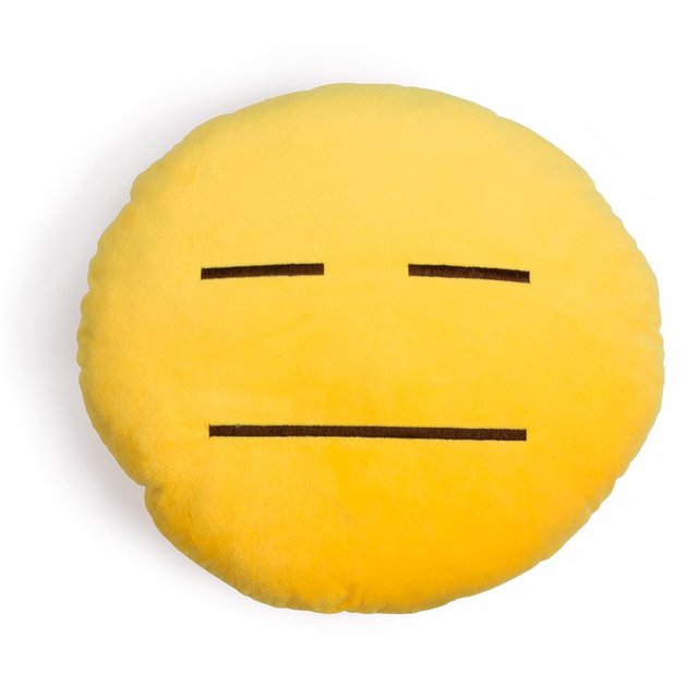 Poker Face Emoji Pillow