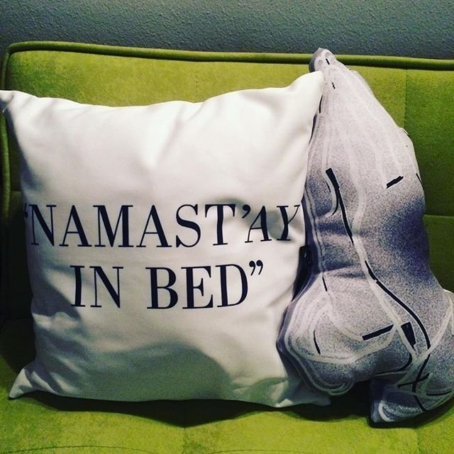 Namast’ay Throw Pillow