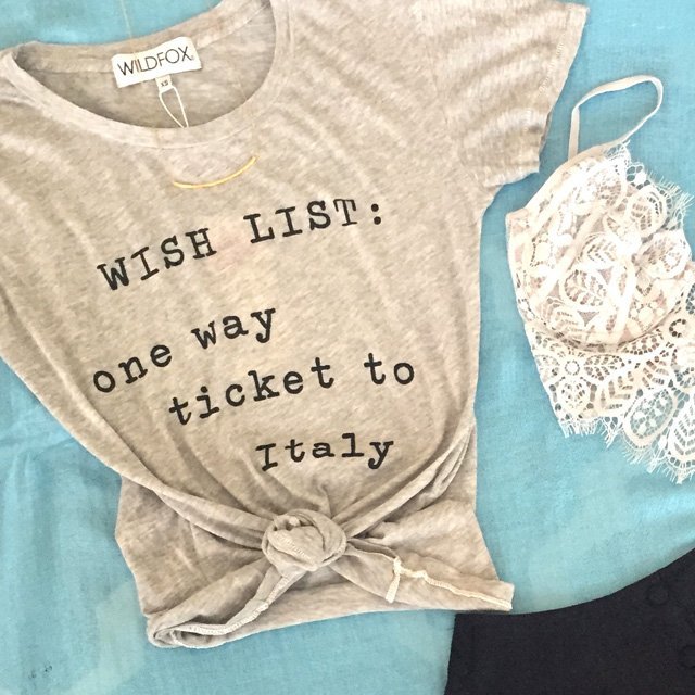 Italian Wishlist Easy Tee by Wildfox Couture