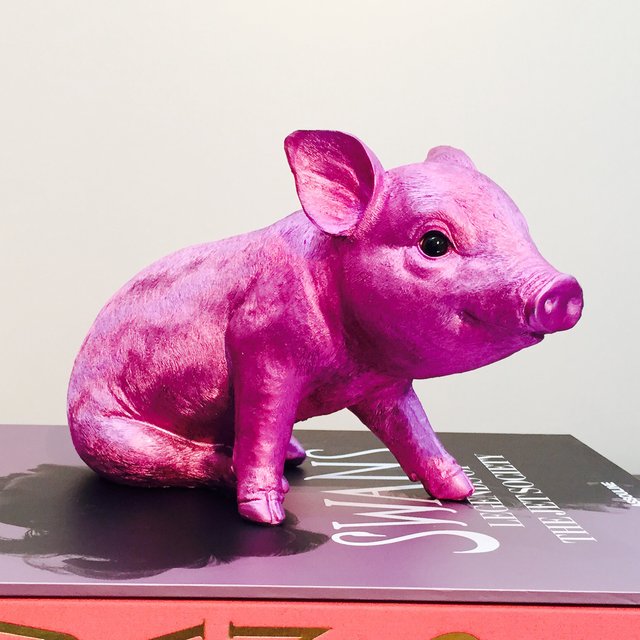 Pink Chrome Piggy Bank