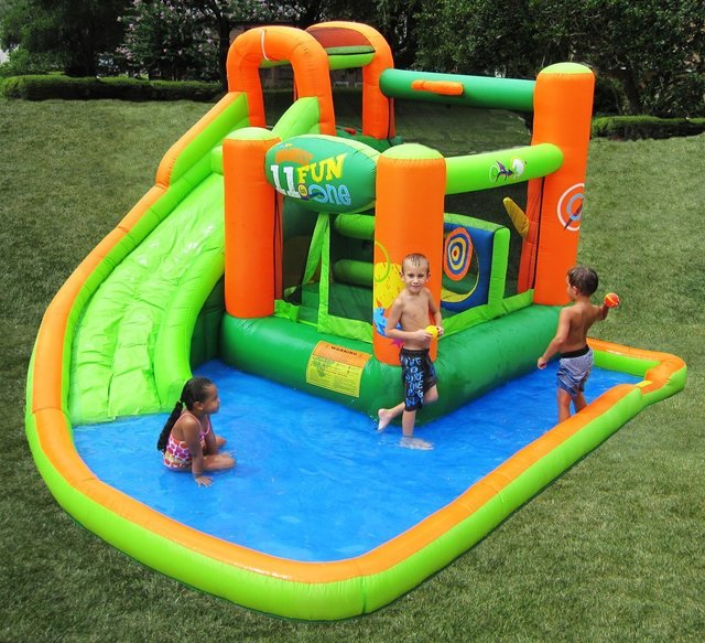 KidWise Endless Fun 11-in-1 Inflatable Bouncer & Water Slide