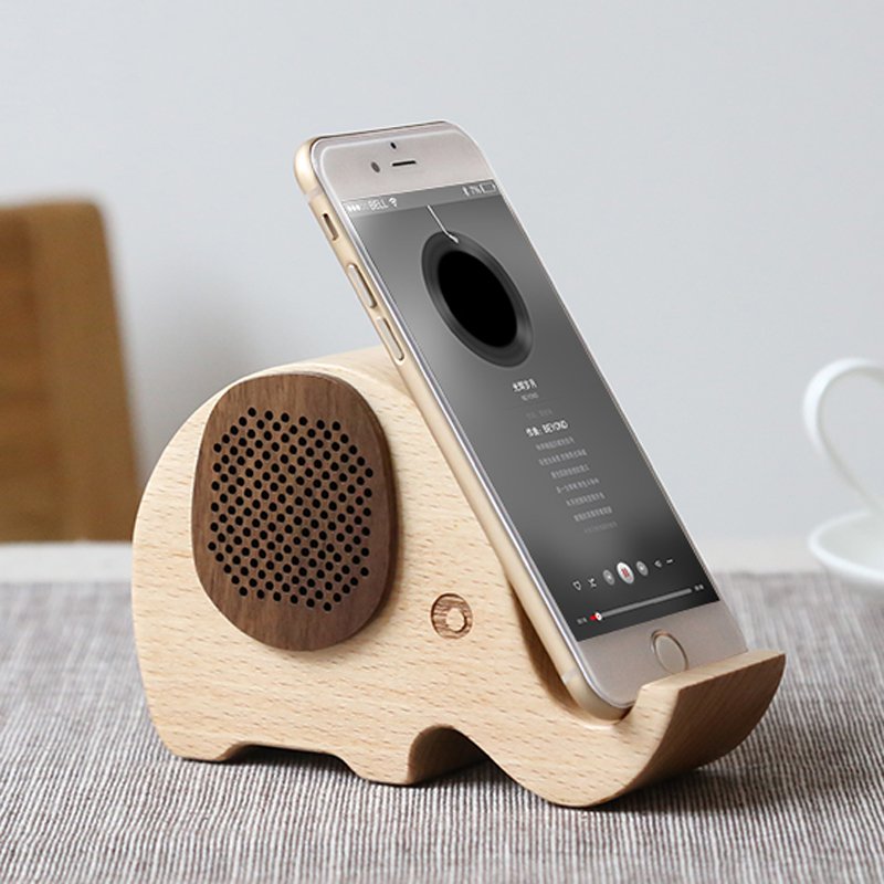 Wooden Elephant Portable Speaker