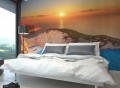 Sunset Over Zakynthos Island Wall Mural