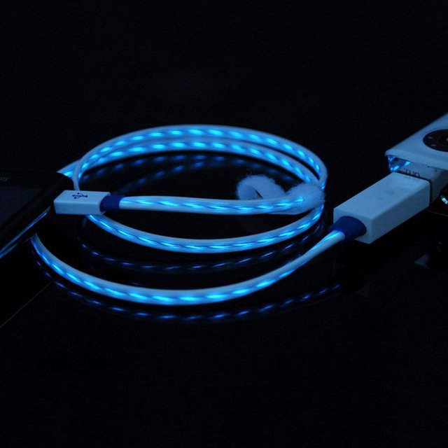 Running LED Light Lightning Cable