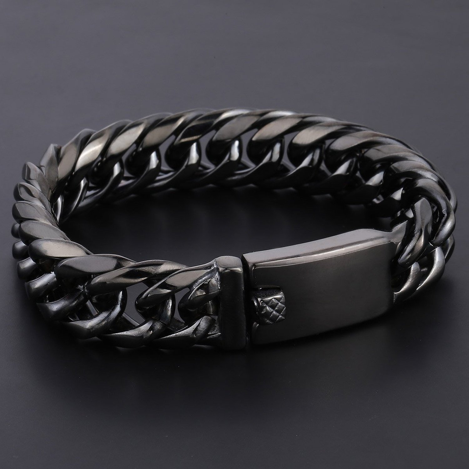 Black Double Steel Bracelet